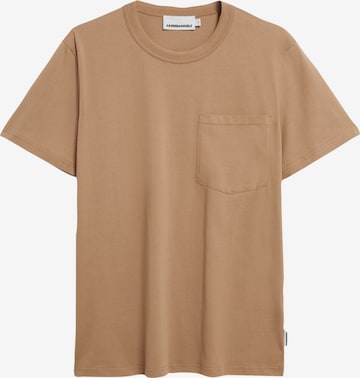 ARMEDANGELS T-Shirt ' MAARKOS POCKET ' in Braun: Vorderseite