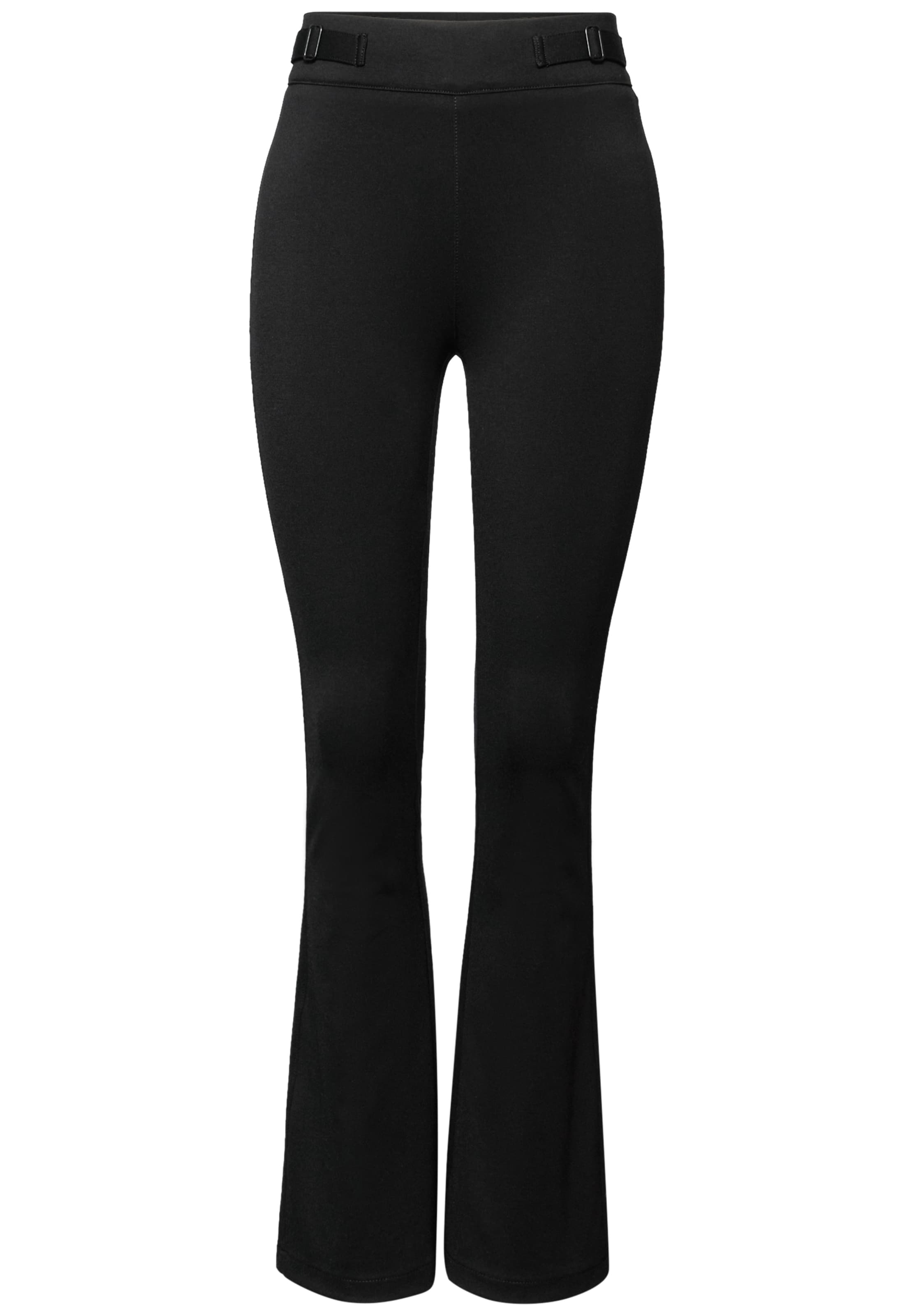Street One Studio Bootcut Hose in Schwarz: Vorderseite