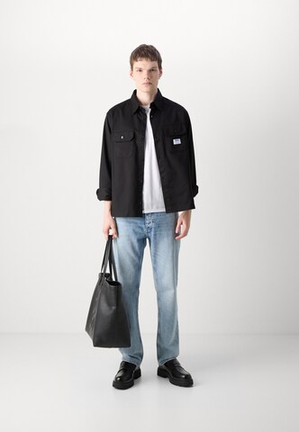 HUGO Regular fit Button Up Shirt 'Ekynone' in Black