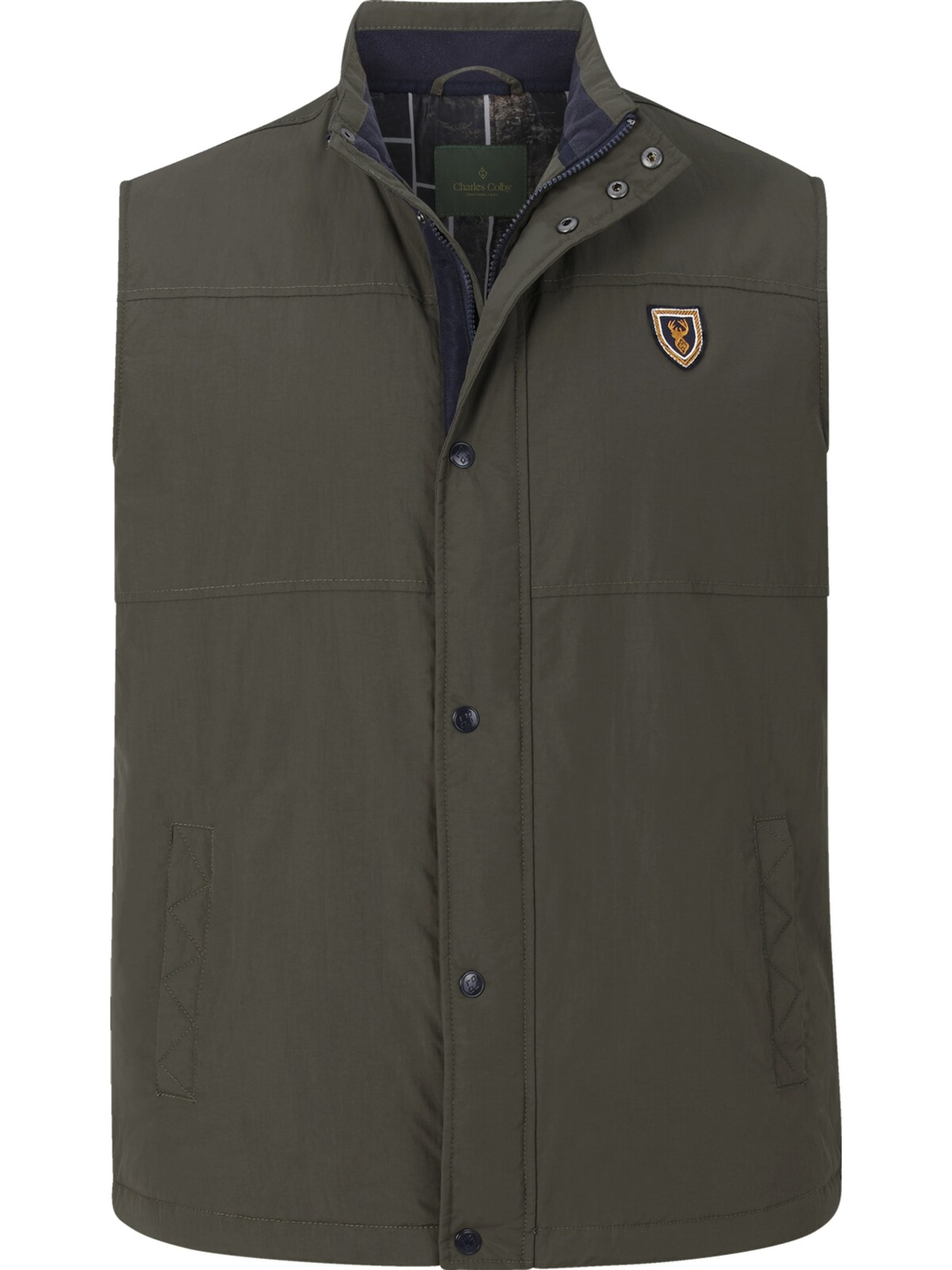 Charles Colby Weste 'Sir Rohat' in Grün: Vorderseite