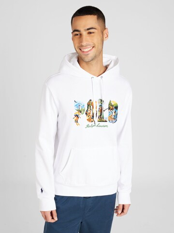 Polo Ralph Lauren Sweatshirt in White: front