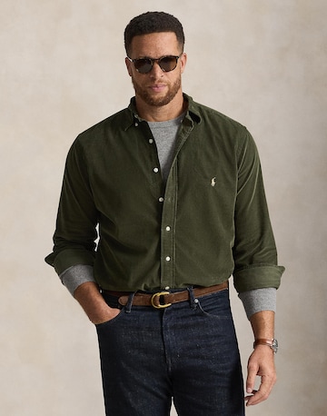 Polo Ralph Lauren Big & Tall Regular fit Overhemd in Groen: voorkant