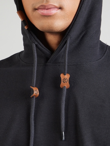 INDICODESweater majica 'Salupe' - crna boja