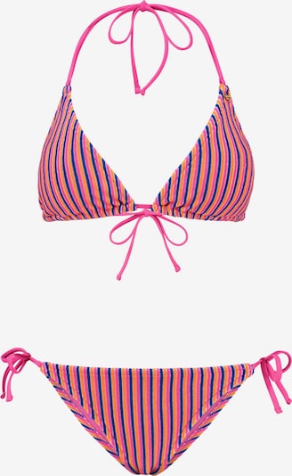 Shiwi Bikini 'Liz' en bleu cobalt / orange / rose / blanc, Vue avec produit