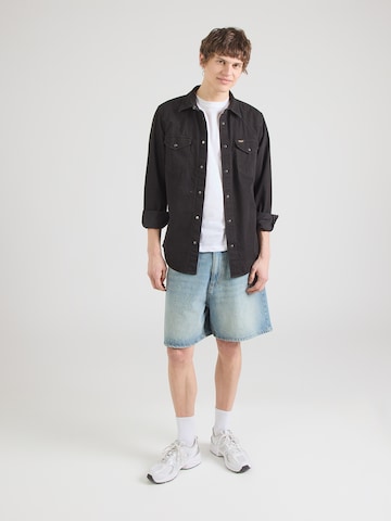 WRANGLER Средняя посадка Рубашка в Черный