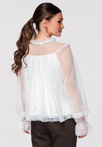 Ombre Blouse in White