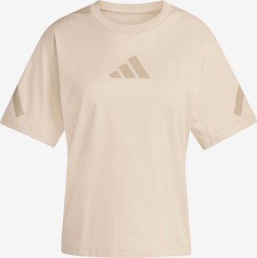 T-shirt fonctionnel 'Z.N.E.' ADIDAS SPORTSWEAR en beige : devant