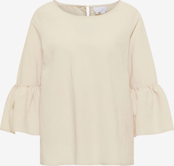 usha WHITE LABEL Blus i beige: framsida