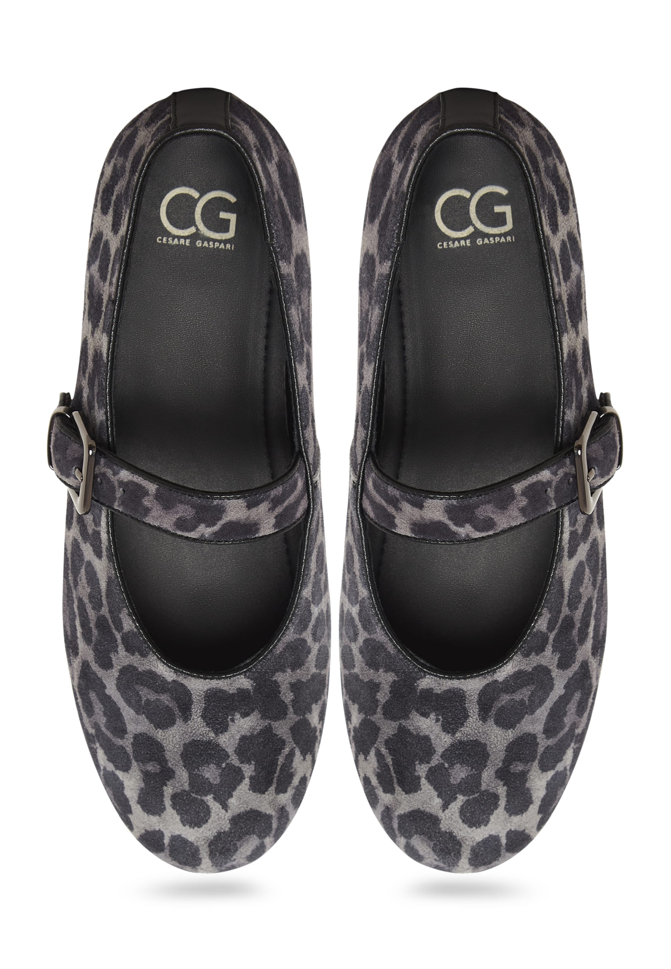 CESARE GASPARI Strap ballerina in Grey