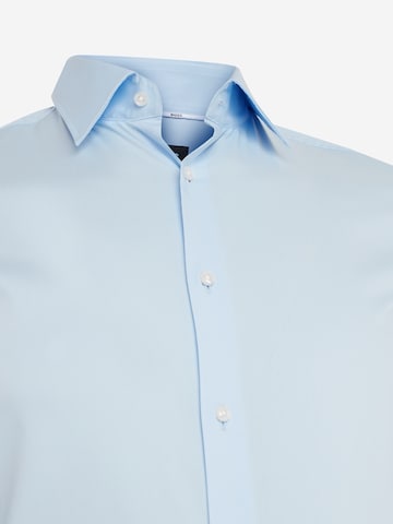 mėlyna BOSS Priglundantis modelis Marškiniai 'H-Hank'