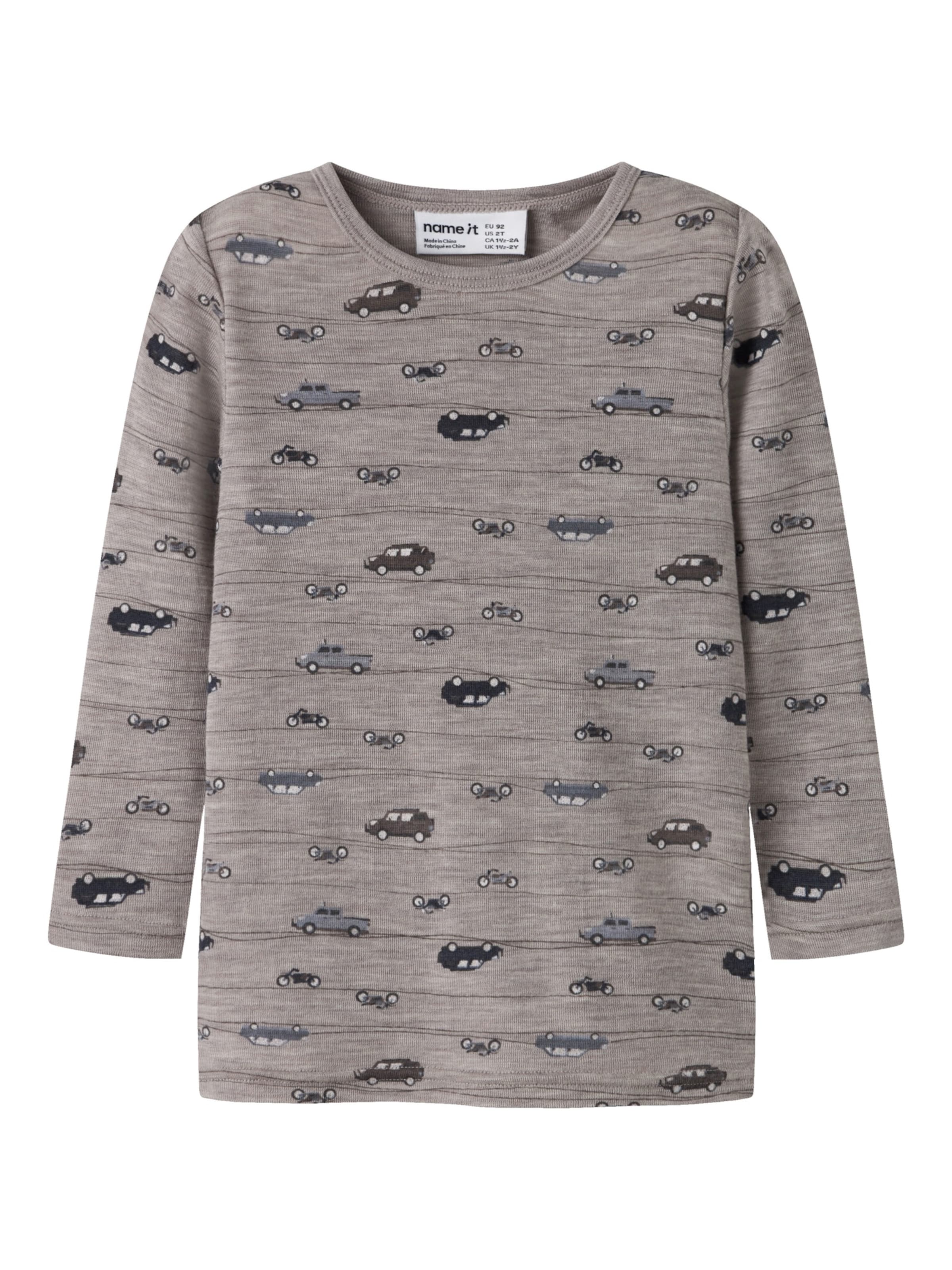 NAME IT Shirt 'NMMWANG' in Grey: front