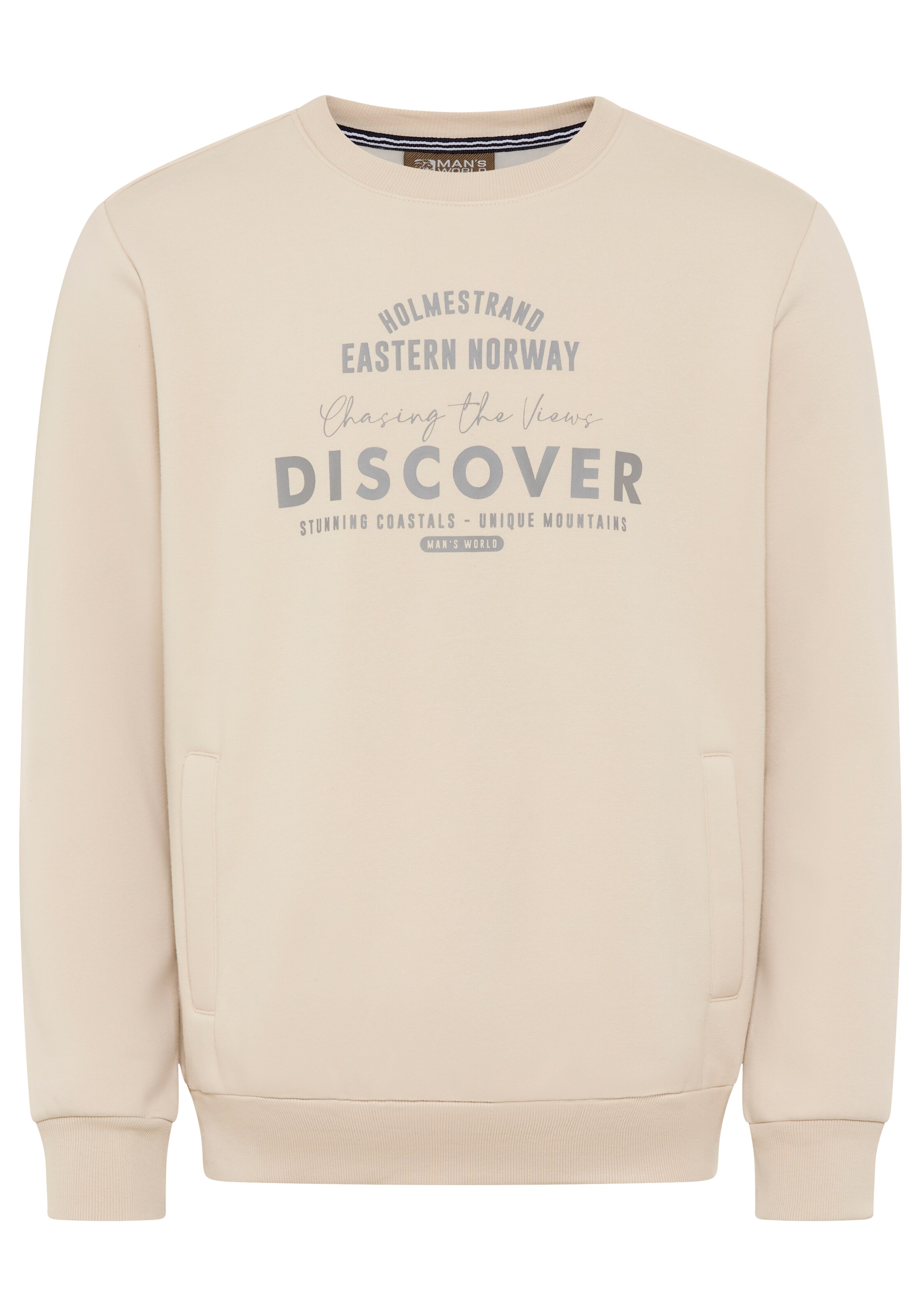 Man's World Sweatshirt in Beige: front