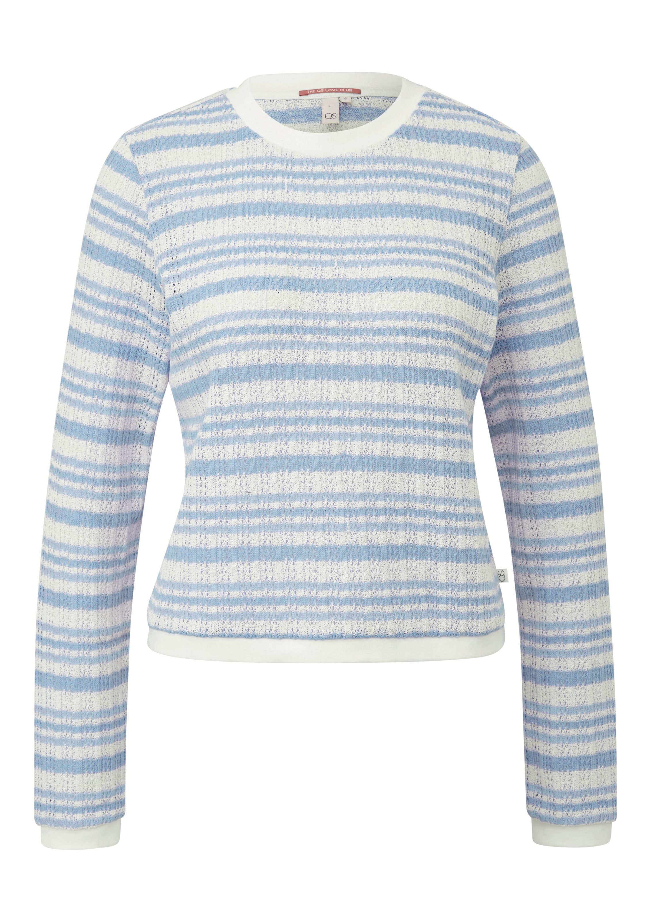 T-shirt QS en bleu : devant