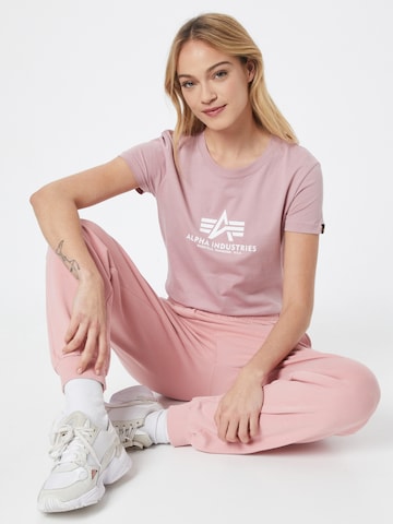 T-shirt ALPHA INDUSTRIES en rose