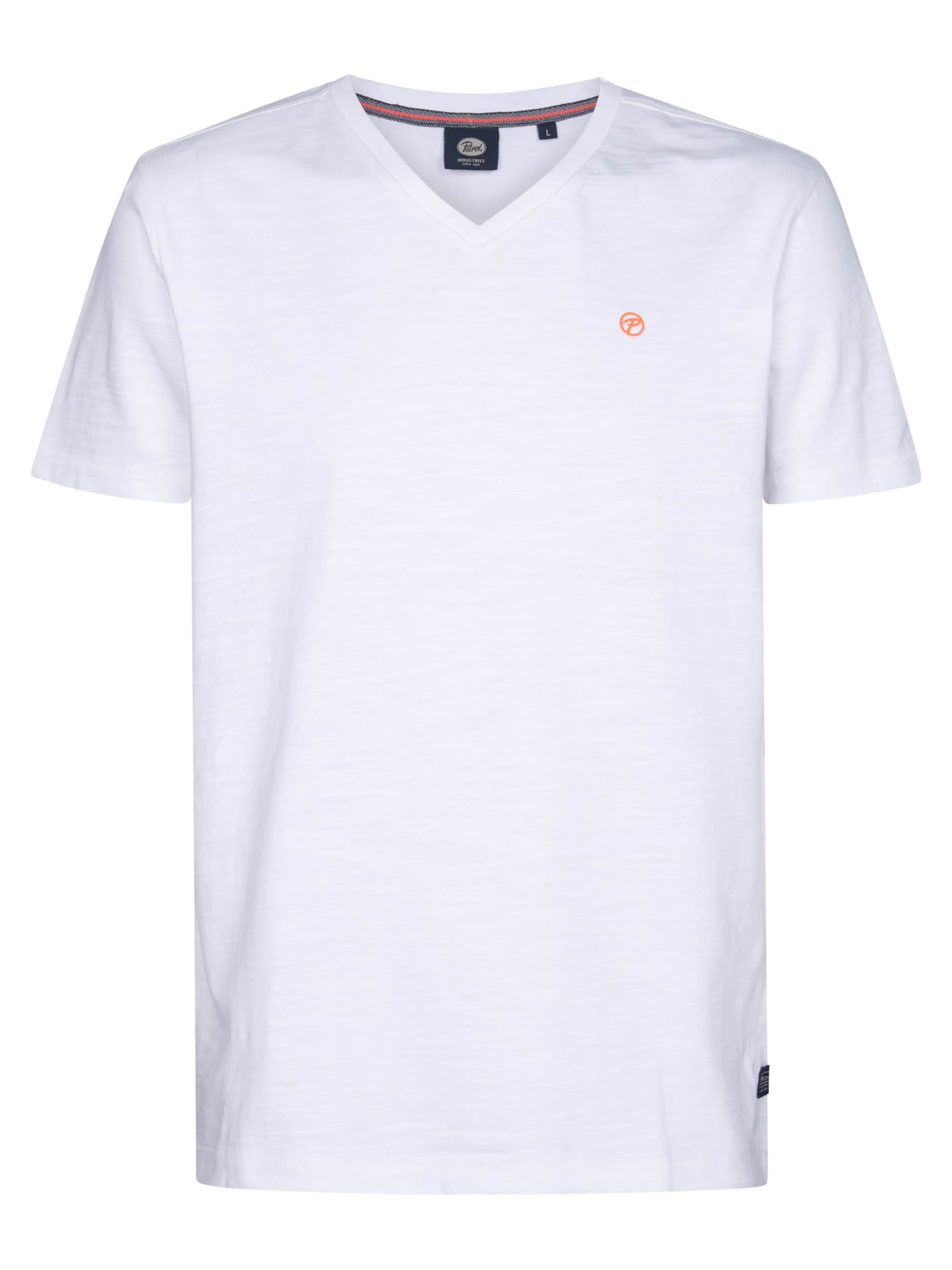 Petrol Industries Tričko - Biela: predná strana