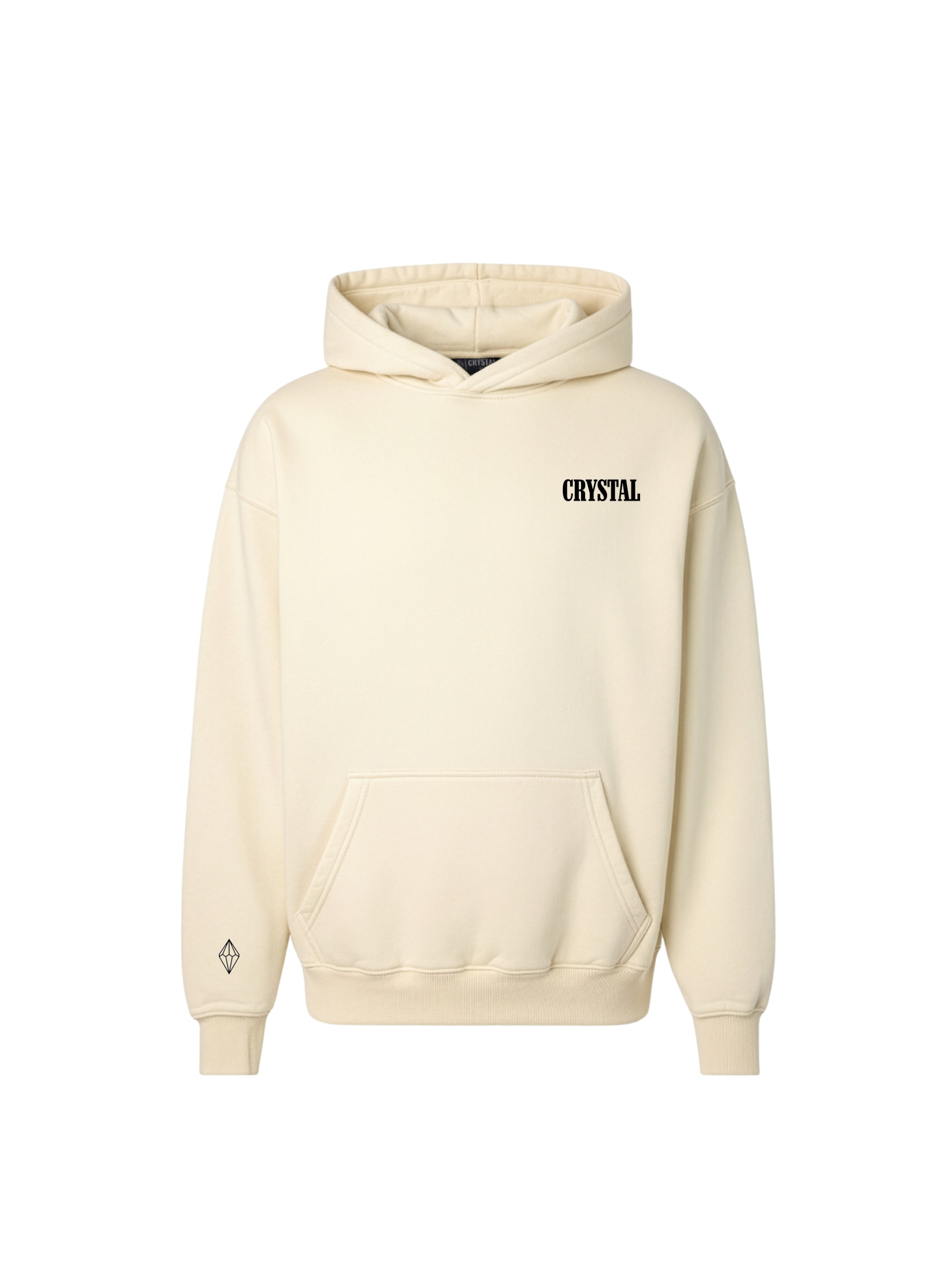 Crystal Paris Sweatshirt 'Wolf' in White: front