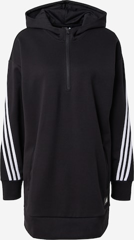 ADIDAS SPORTSWEAR Sportsweatshirt 'Future Icons 3-Stripes Long' in Schwarz: predná strana