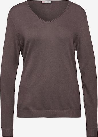STREET ONE Sweater in Brown: front