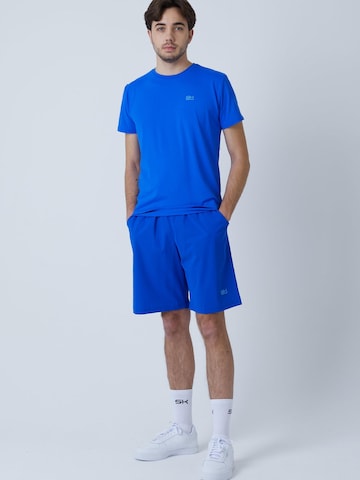 SPORTKIND - Camiseta funcional 'Crew Neck' en azul: frente