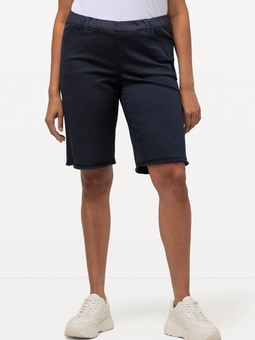 Ulla Popken Regular Pants in Blue: front