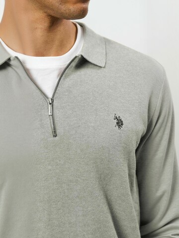 U.S. POLO ASSN. Pullover ' UMSanka ' in Grau