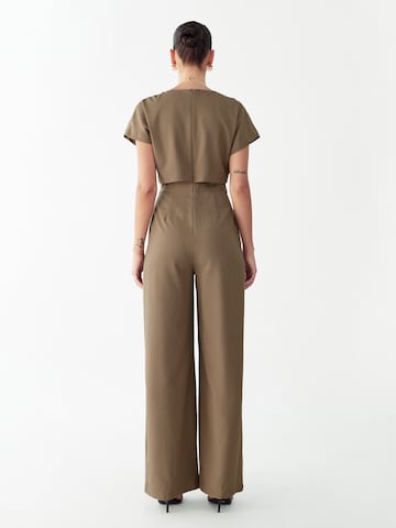 Willa Jumpsuit 'GLENS' in Bruin: terug