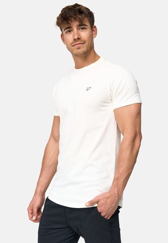 T-Shirt ' Kloge ' INDICODE JEANS en blanc