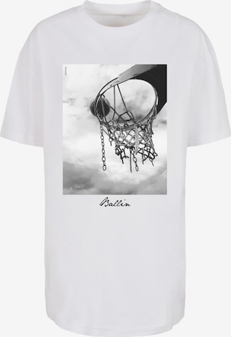 Mister Tee Oversized shirt 'Ballin 2.0' in Wit: voorkant