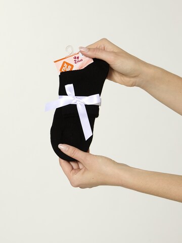 Chaussettes ' Unisex Colour Farbige Sneaker kurz Frottesohle ' Nur Die en noir