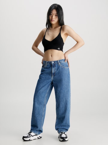 Calvin Klein Jeans Wide leg Jeans in Blauw