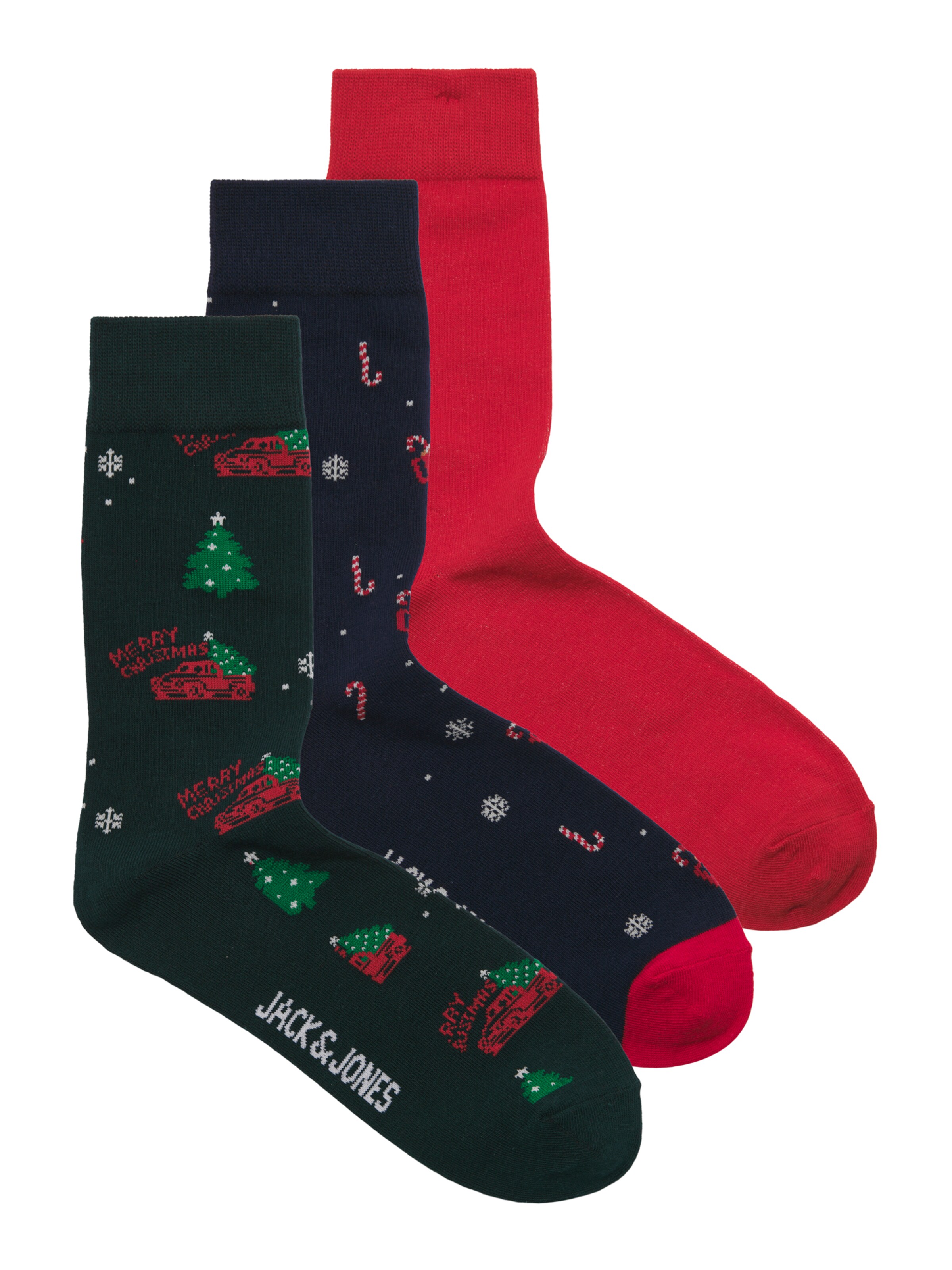 Jack & Jones Junior - Calcetines 'JACXMAS' en azul: frente