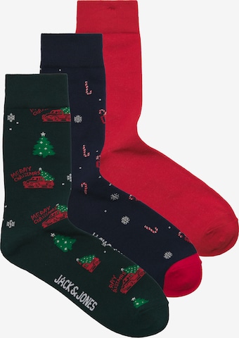 Jack & Jones Junior Ponožky 'JACXMAS' - Modrá: predná strana