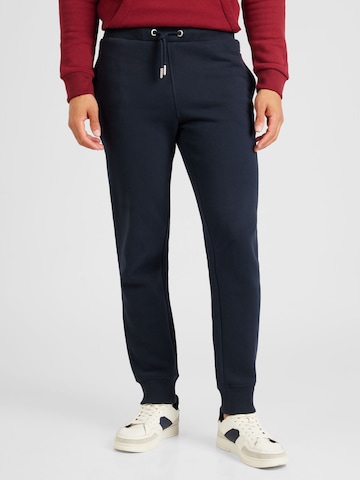 Superdry Tapered Nadrág 'Essential' - kék: elől