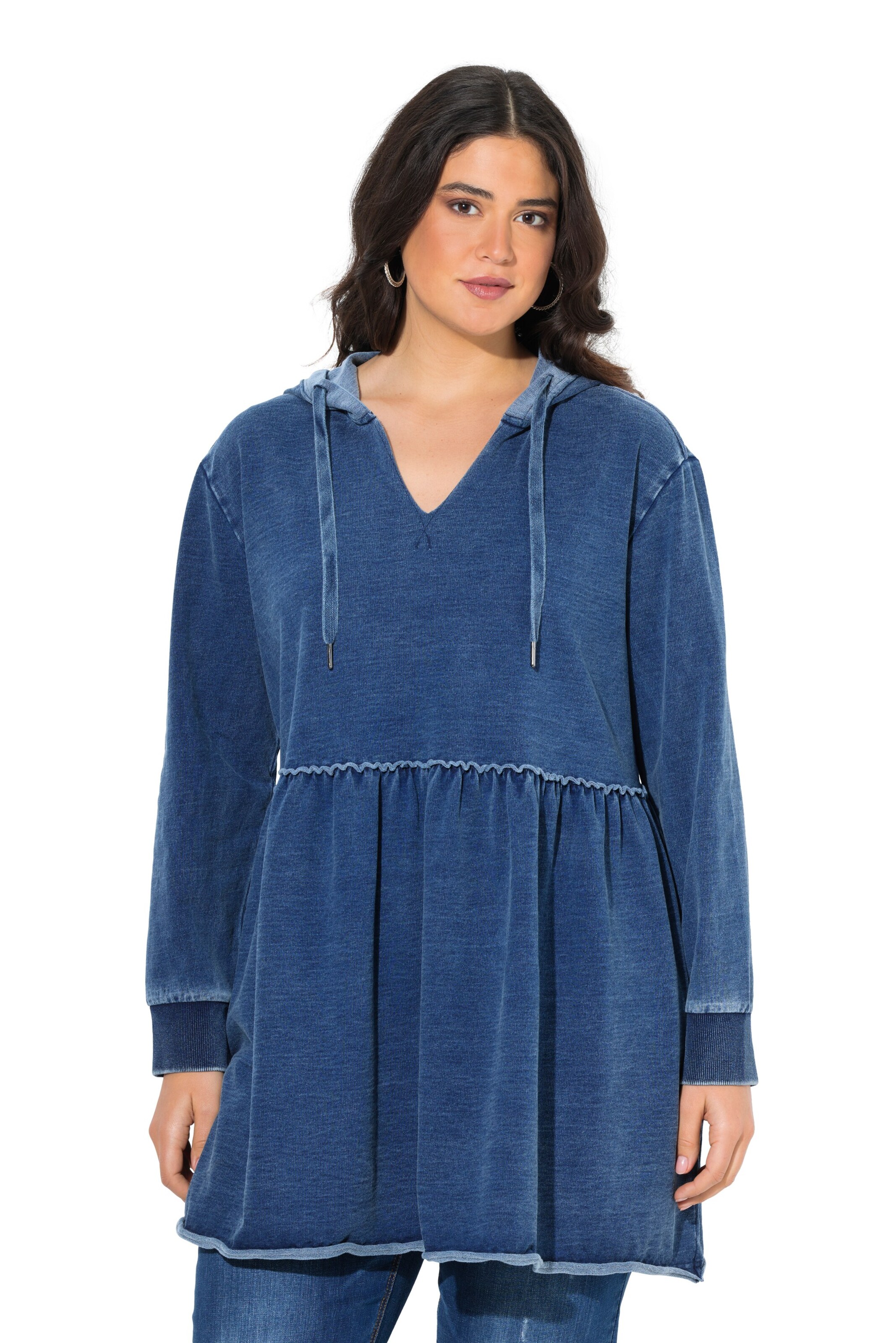 Ulla Popken Sweatshirt in Blue: front