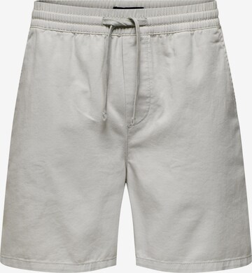 Pantalon 'TEL' Only & Sons en gris : devant