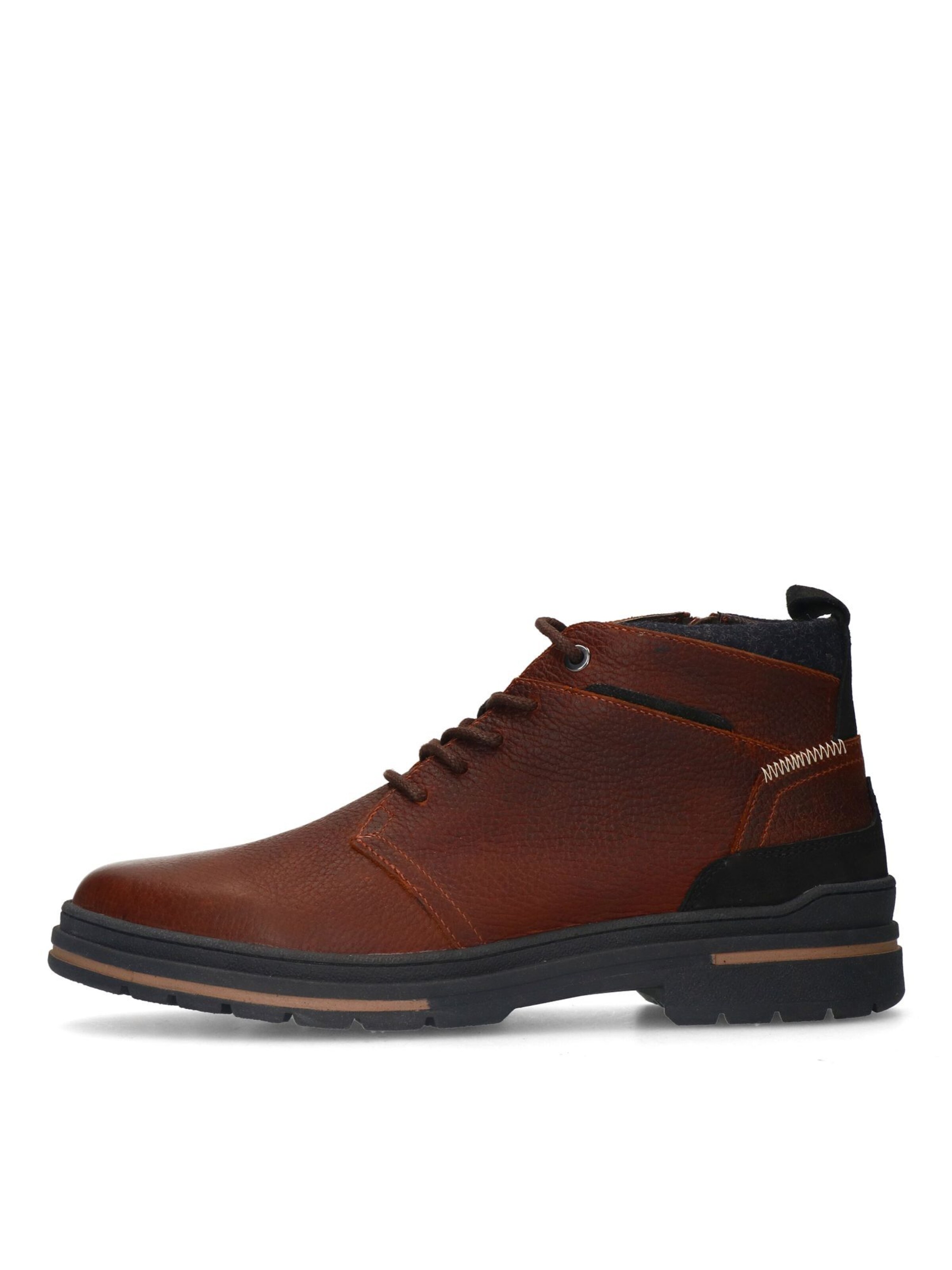 MANFIELD Lace-Up Boots in Brown