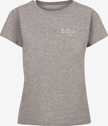 Merchcode Shirt 'Happines' in Grey: front