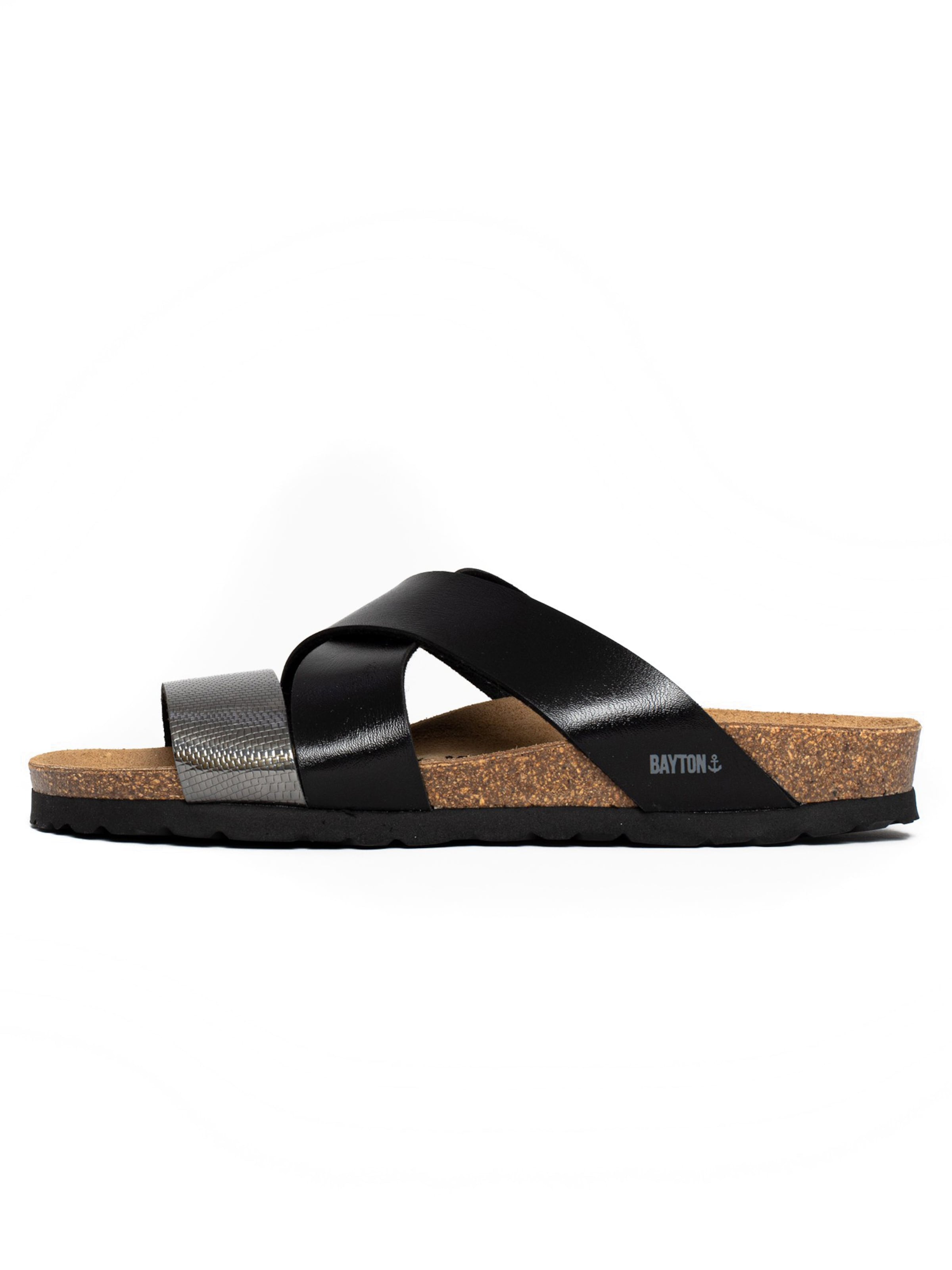 Bayton Pantoletten 'Sevilla' in schwarz, Produktansicht