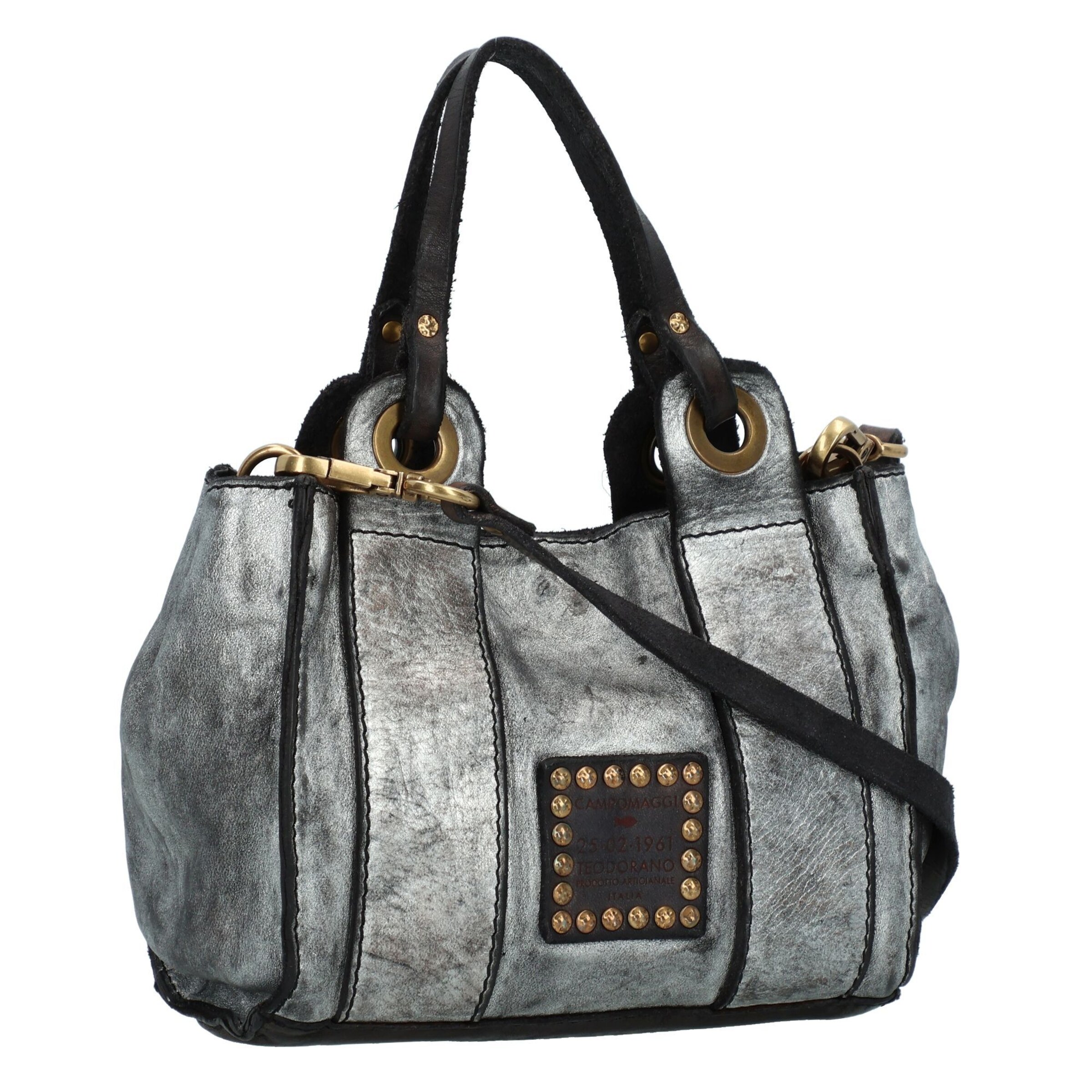 Sacs à main 'Hasni' Campomaggi en argent : devant