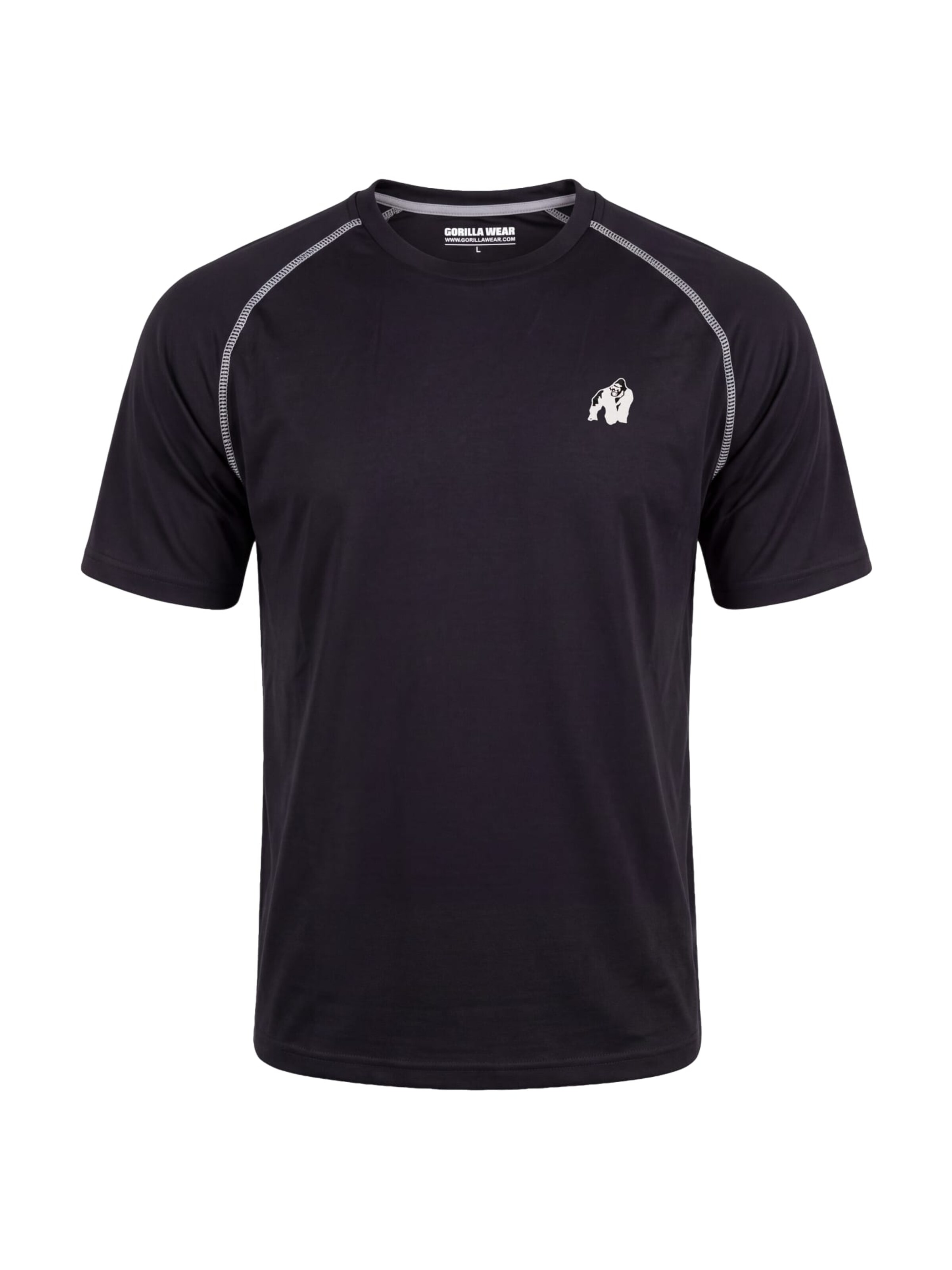 T-Shirt fonctionnel Gorilla Wear en noir : devant