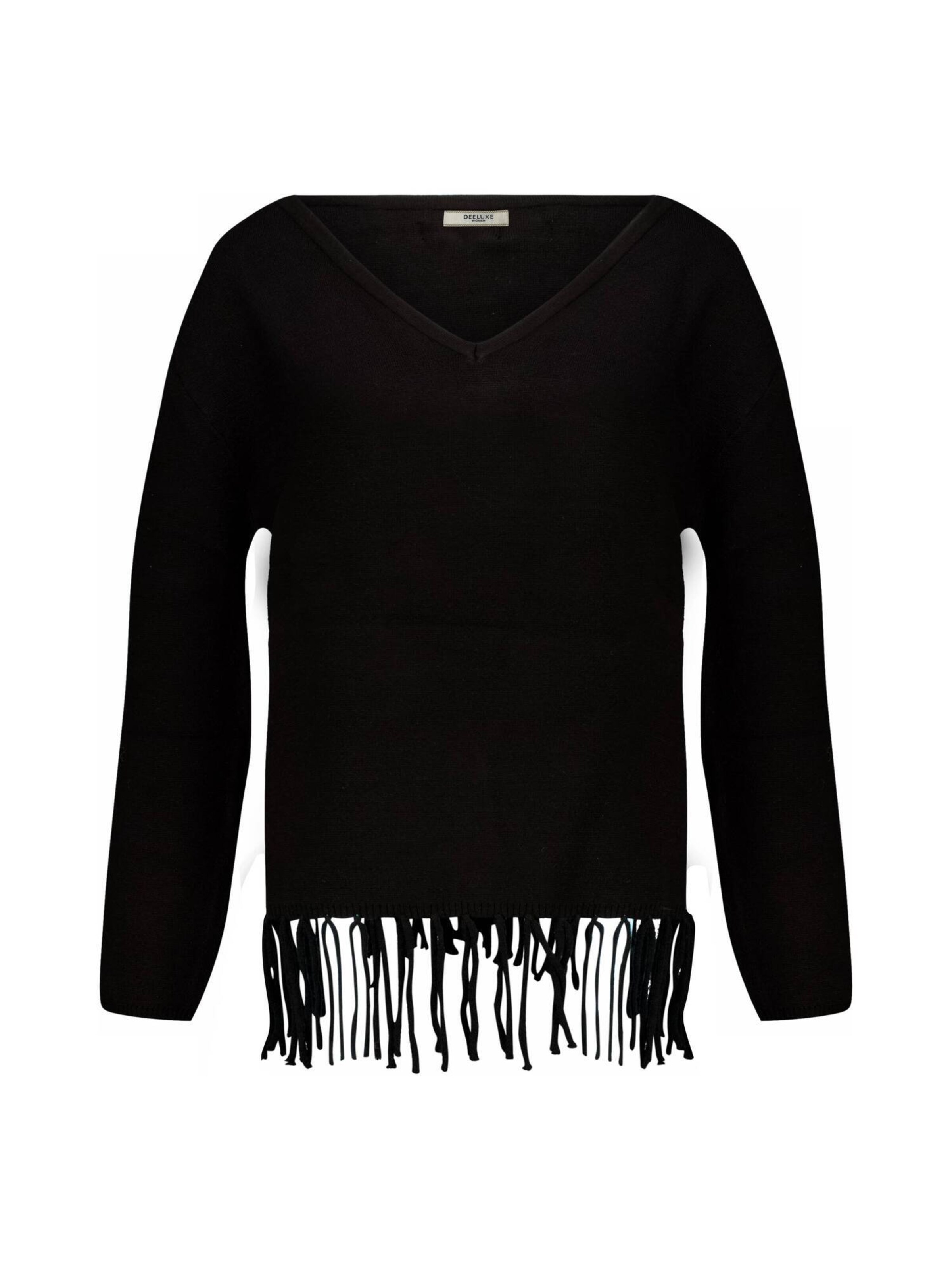 Pull-over 'BELOANE' Deeluxe en noir : devant