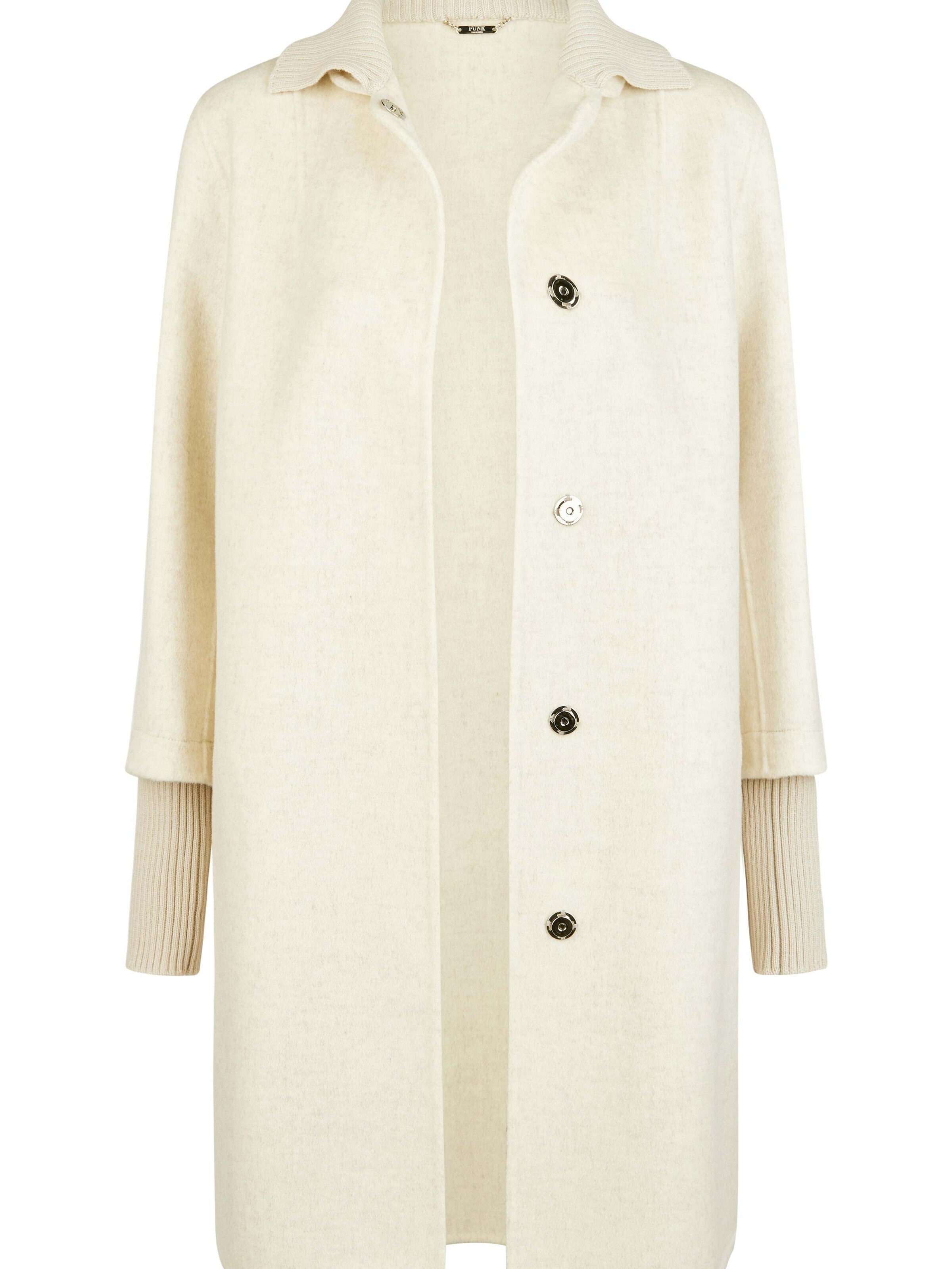 Funk since 1776 Between-Seasons Coat in Beige: front