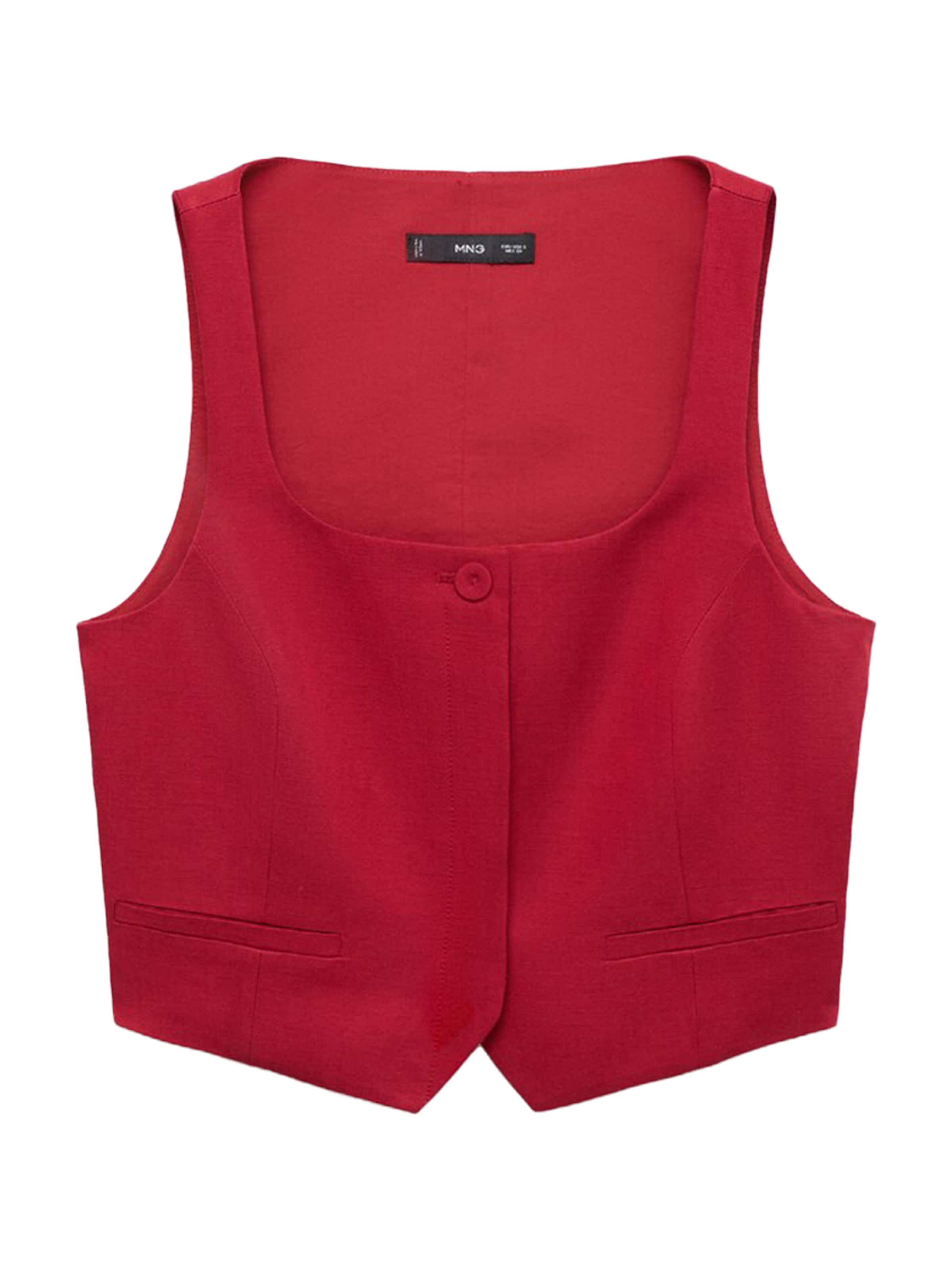 MANGO Vesta k obleku - Červená: predná strana