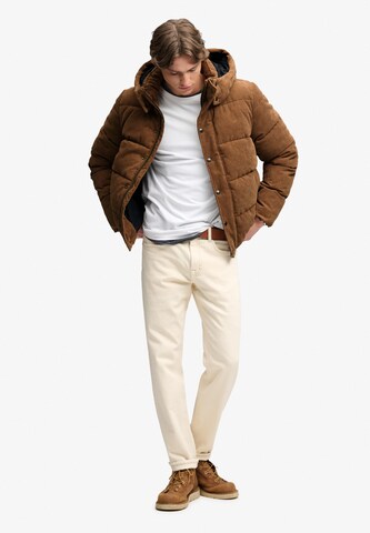 Superdry & Co Winter jacket 'Premium' in Brown