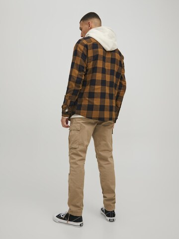 JACK & JONES - Ajuste regular Camisa 'JJEGingham' en marrón