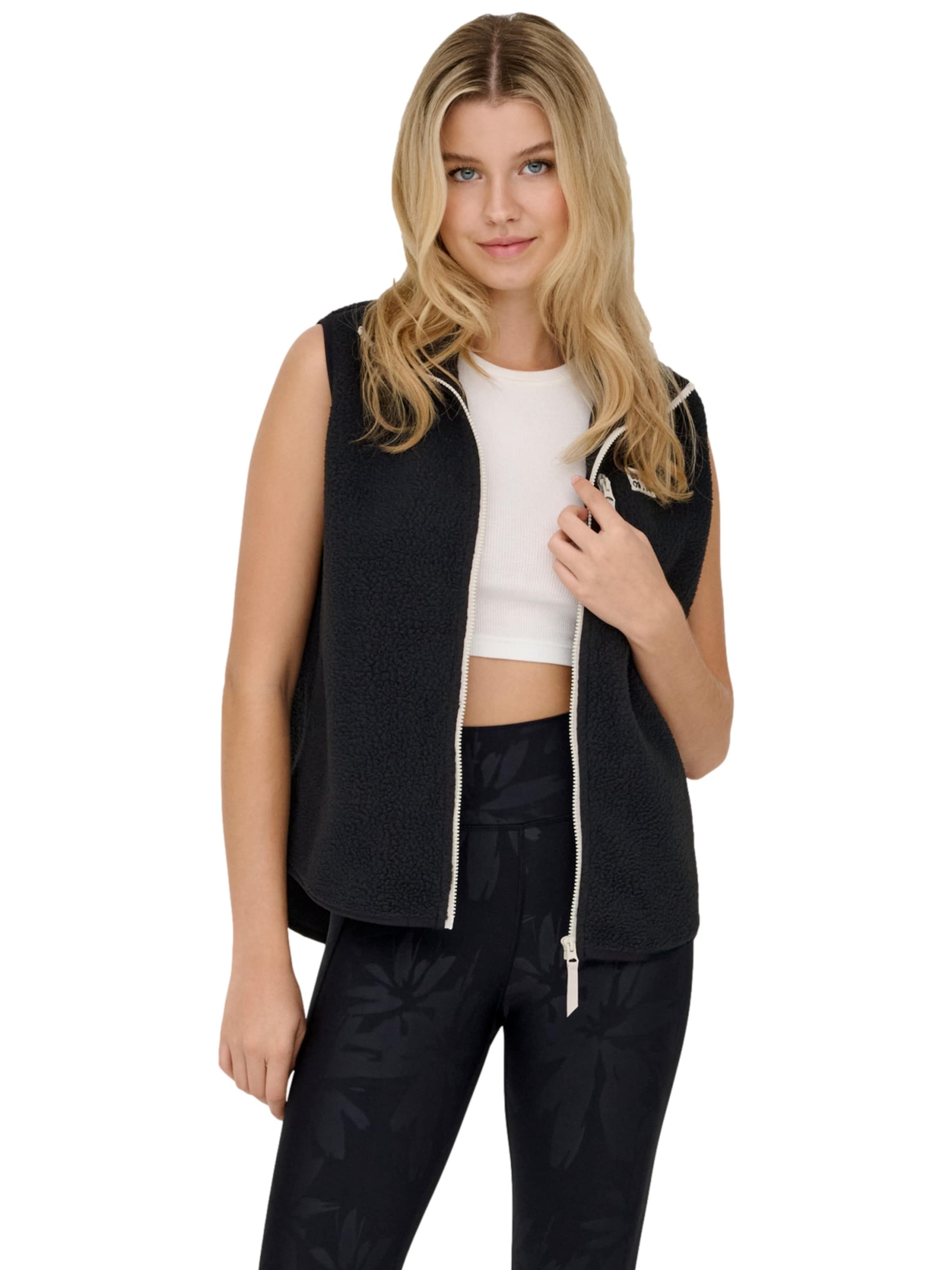 Gilet 'Mon' ONLY PLAY en noir : devant