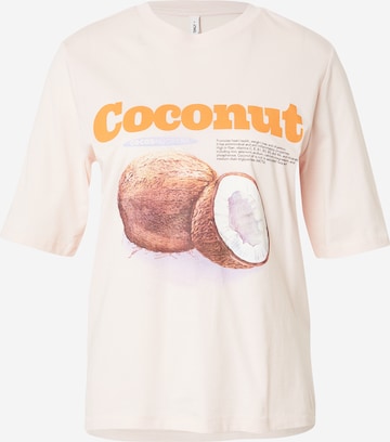 T-shirt 'ONLPHOEBE' ONLY en rose : devant