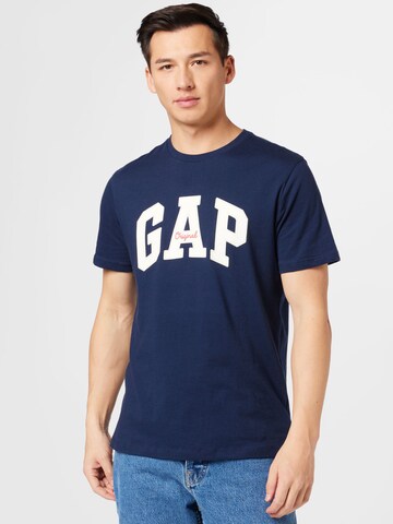 GAP Regular fit Μπλουζάκι σε μπλε: μπροστά