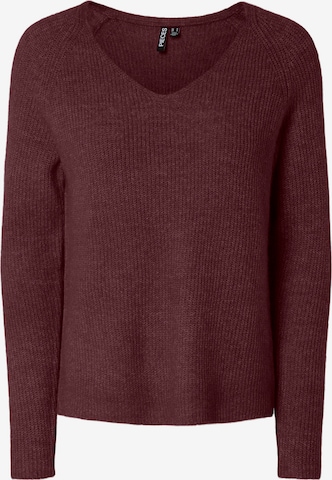 Pull-over 'PCELLEN' PIECES en rouge : devant
