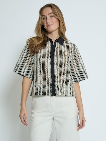 minus Blouse 'Nila' in Zwart: voorkant